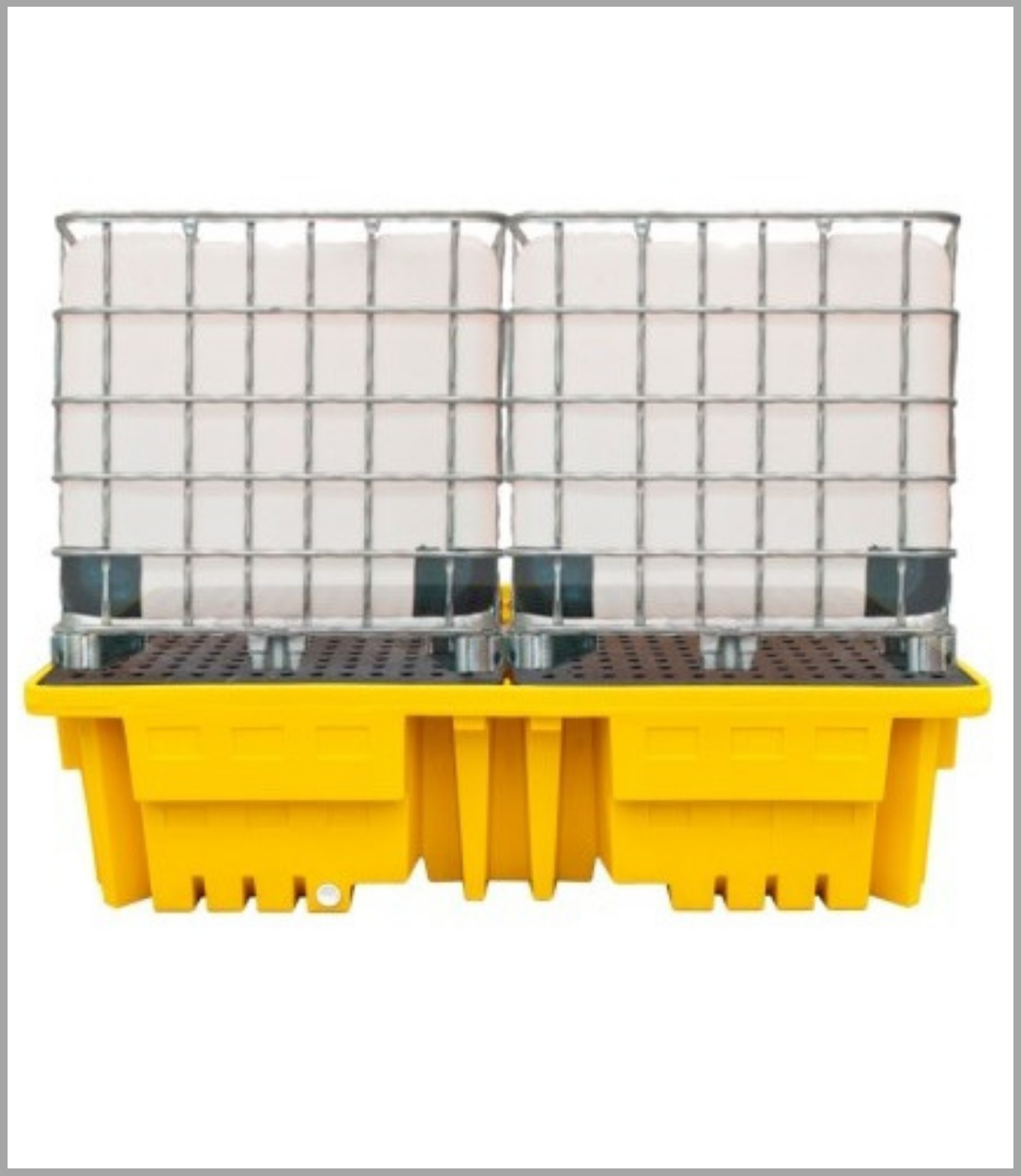 Bunded Racks Double IBC Bunded Pallet with Drain | Best Bunding