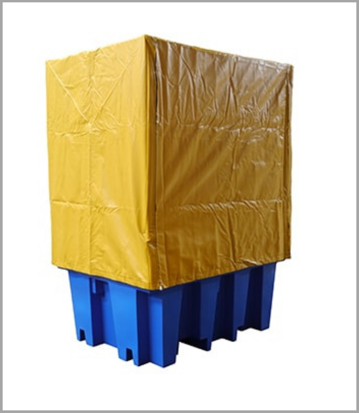 PVC Cover & Galv Frame to suit Single IBC Bunded Pallets