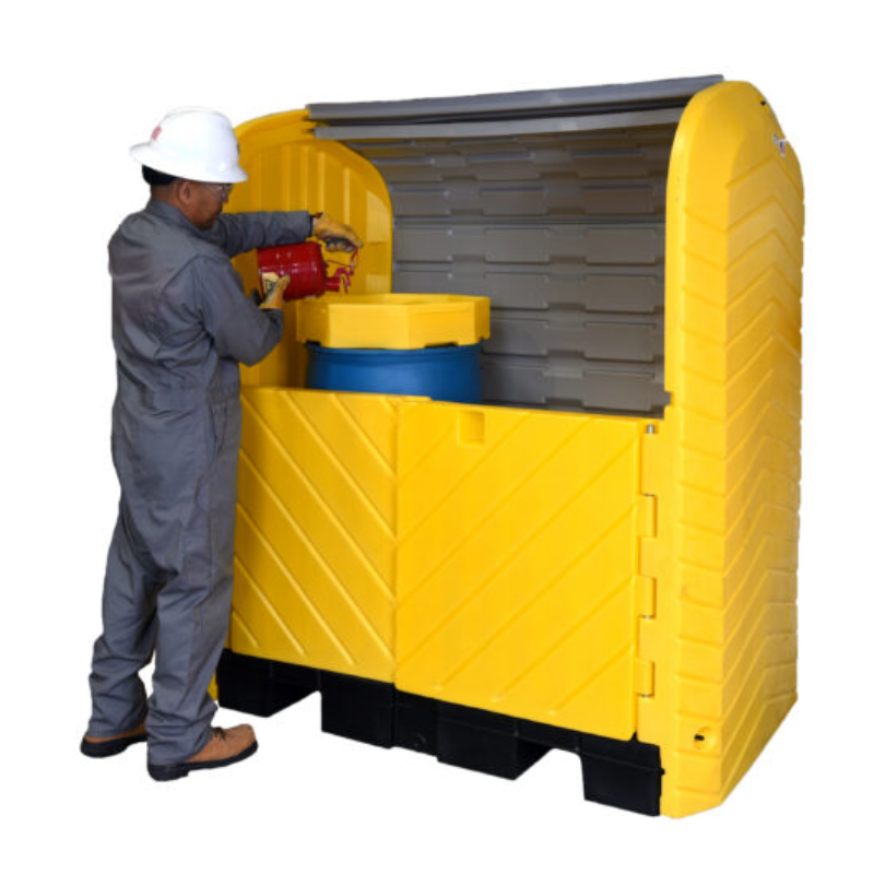 Ultra-Hard Top 2 Drum Plus Spill Pallet – 250L