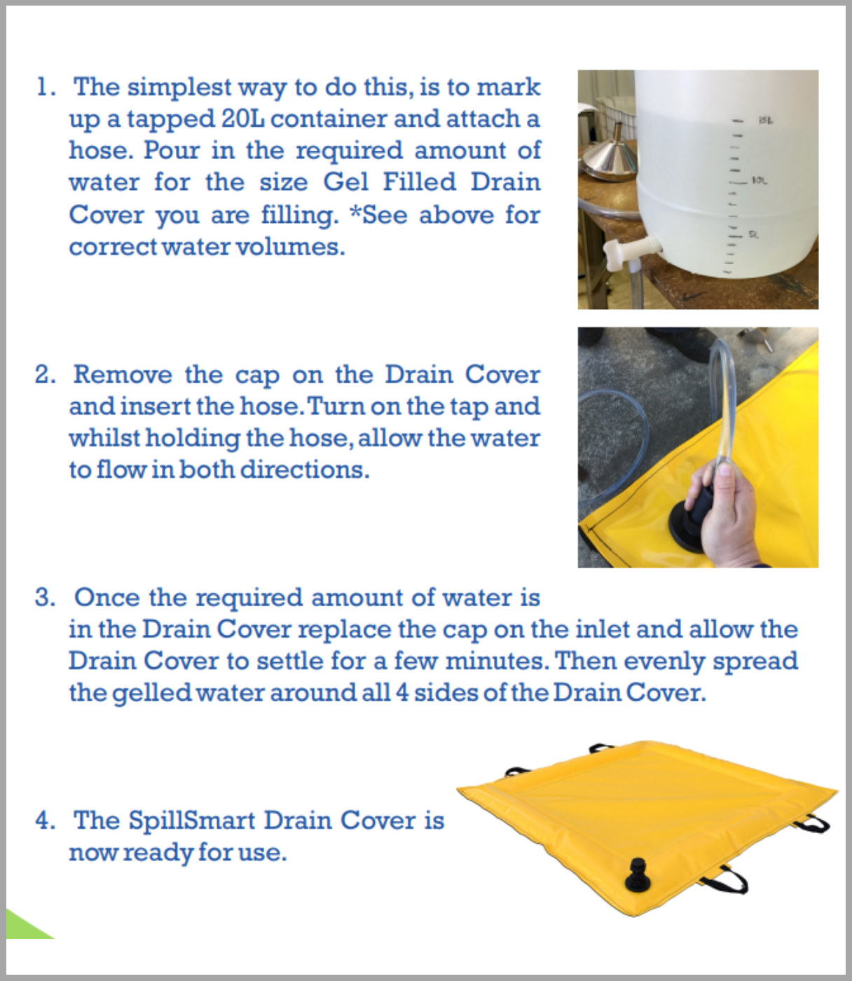 Gel Filled Drain Cover 900mm x 900mm