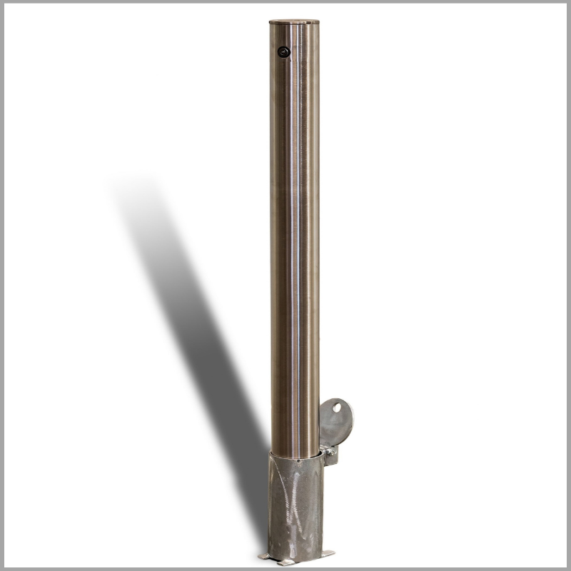 Removable Inground Bollard Stainless Steel 90mm (Key Lock)